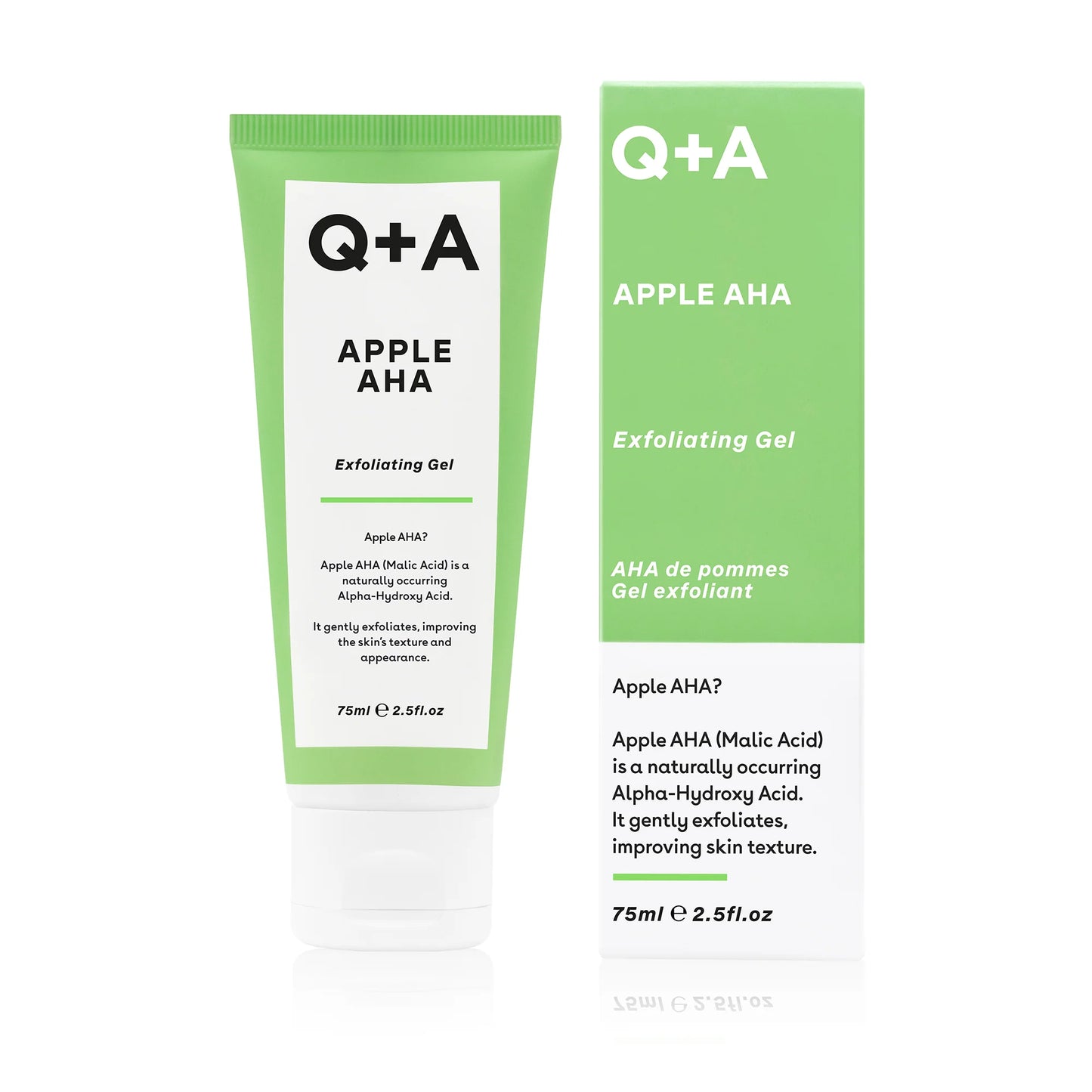 Q+A Apple AHA Exfoliating Gel prírodný exfoliačný peelingový gél