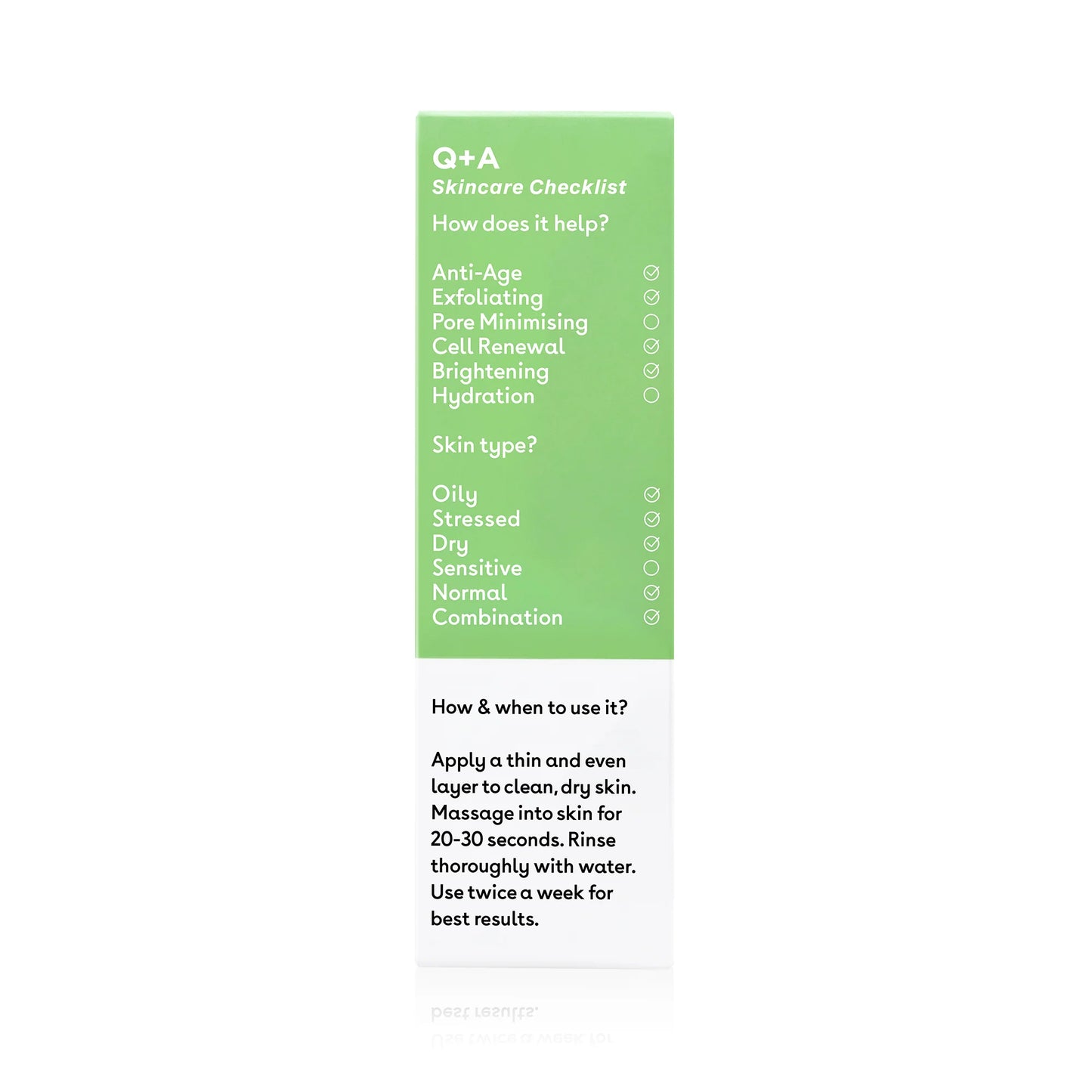 Q+A Apple AHA Exfoliating Gel prírodný exfoliačný peelingový gél