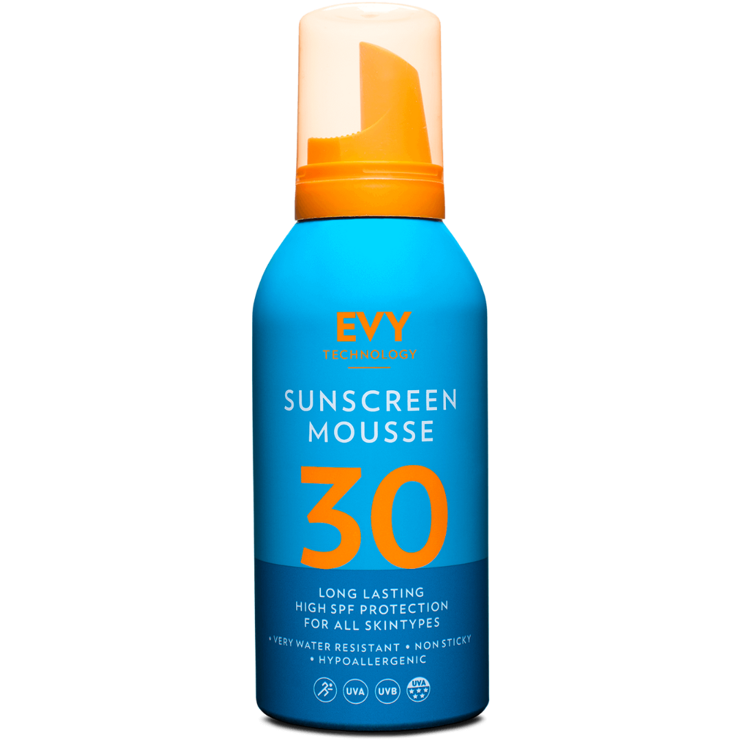 Evy Technology SPF 30 Sunscreen Mousse vodeoodolný oteru odolný opaľovací krém pena s ochranným faktorom 30