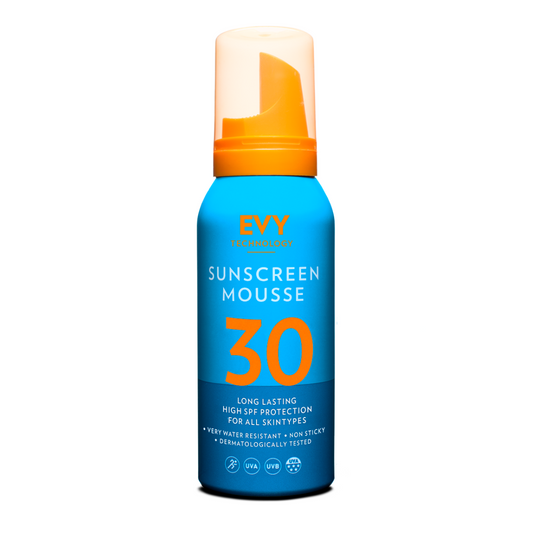 Evy Technology SPF 30 Sunscreen Mousse vodeoodolný oteru odolný opaľovací krém pena s ochranným faktorom 30